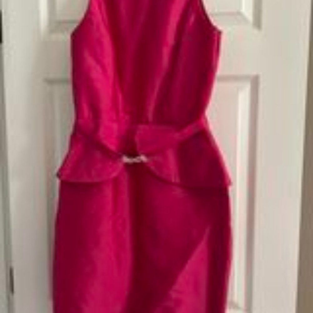 HOT PINK SEMI FORMAL DRESS
